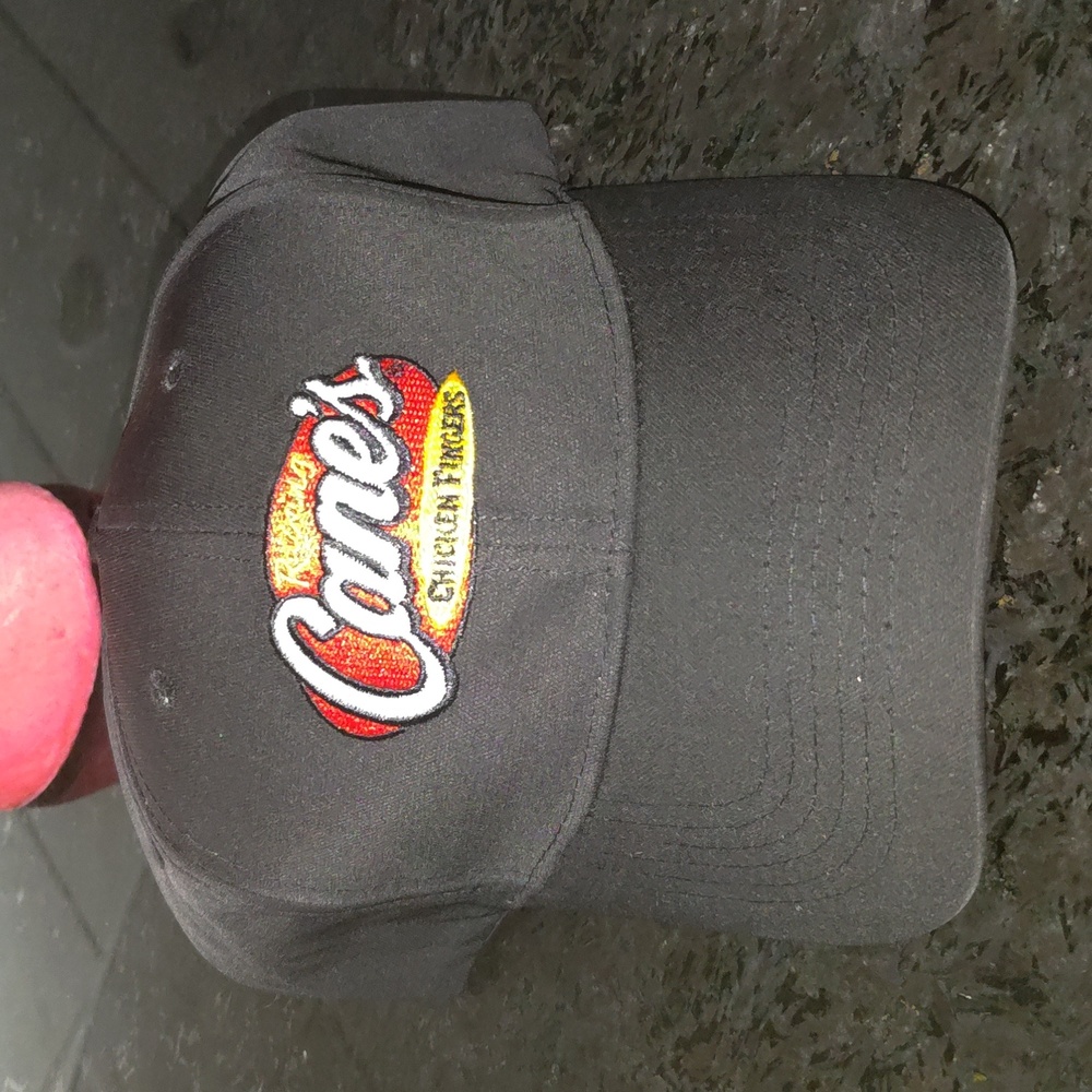 Raising Cane's Chicken Fingers One Love Embroidered Logo Crew Snap-on Hat Cap Bl